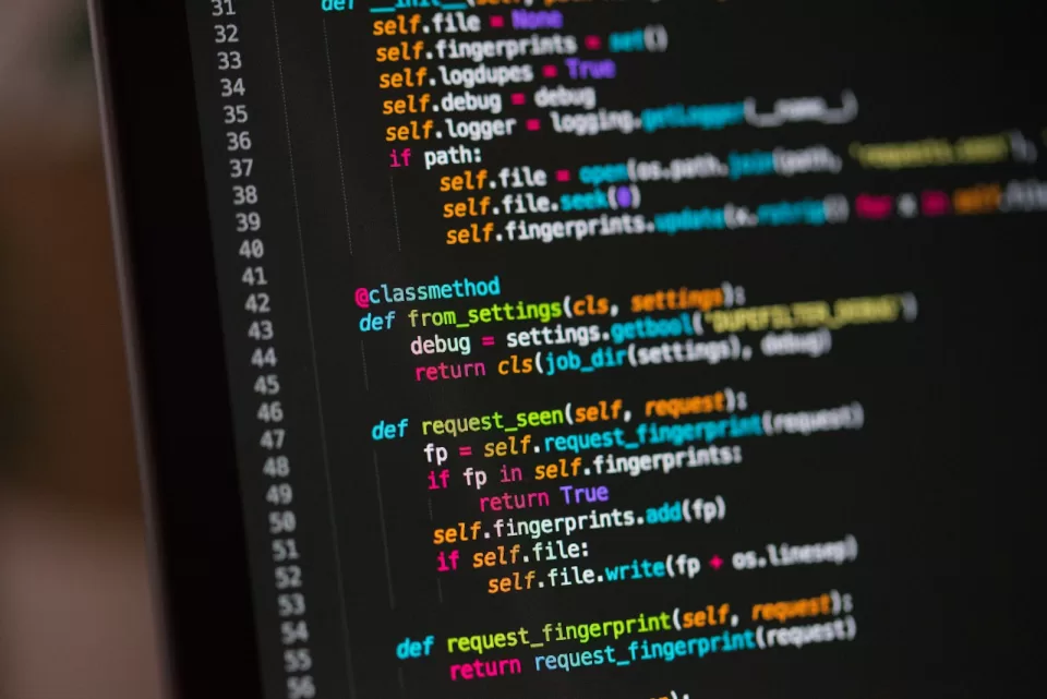 Python source code displayed on a dark screen