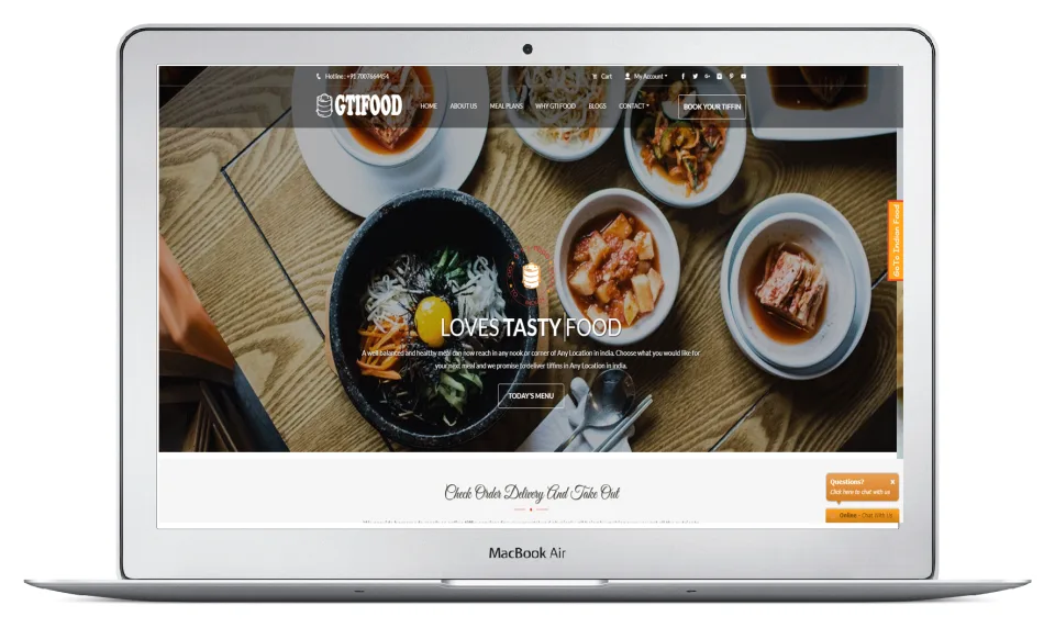 GTI Food project screenshot