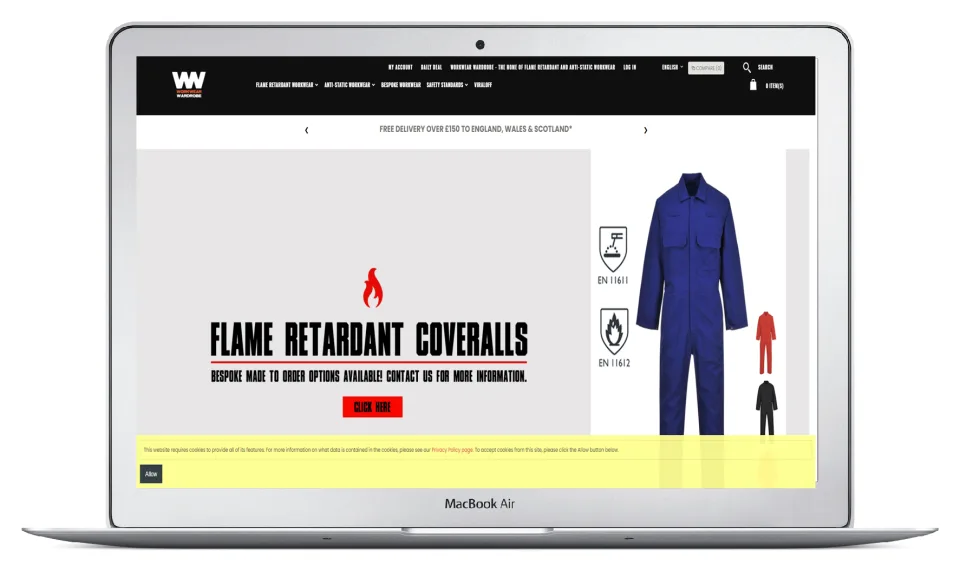 Stratford Workwear Ltd project screenshot